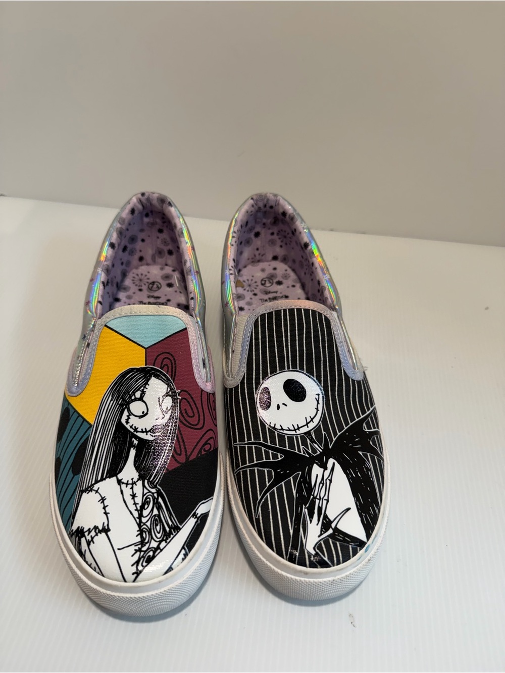 🎃 Ground Up x Disney "The Nightmare Before Christmas" Jack & Sally Slip-On W 7.5